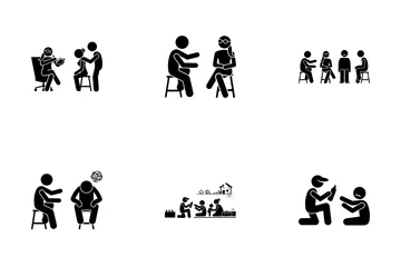 Social Worker Icon Pack