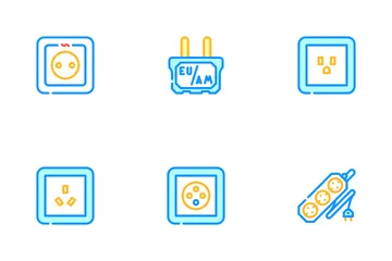 Socket Power Electrical Accessory Icon Pack