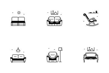 Sofa Types Icon Pack