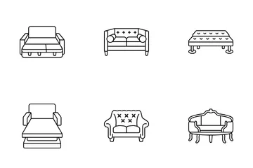 Sofas und Couches Symbolpack