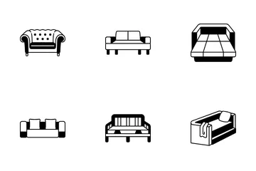 Sofas und Couches Symbolpack