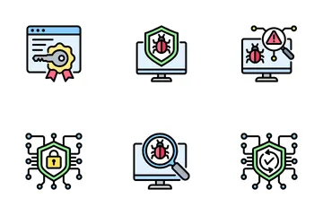 Software antivirus Paquete de Iconos
