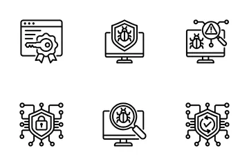 Software antivirus Paquete de Iconos