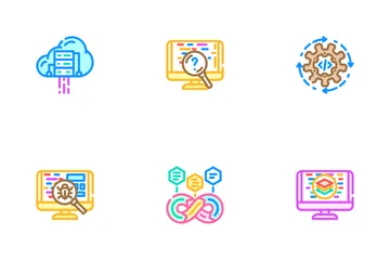 Software Compute, Engineer Icon Pack