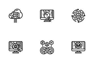 Software Compute, Engineer Icon Pack