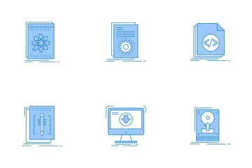 Softwareentwicklung und Videospiele Symbolpack