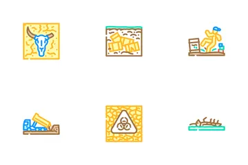 Soil Pollution Contamination Icon Pack