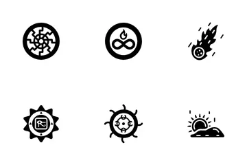 Sol antiguo Paquete de Iconos