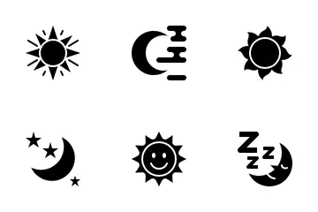 Sol y Luna Paquete de Iconos