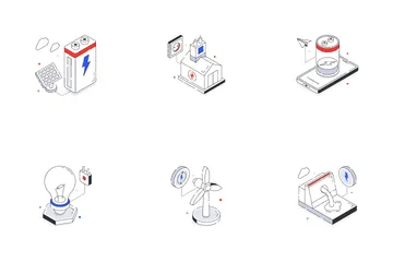 Solar y energía Paquete de Iconos