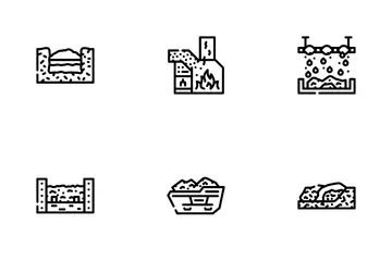 Solid Waste Management Business Icon Pack