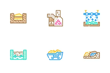Solid Waste Management Business Icon Pack