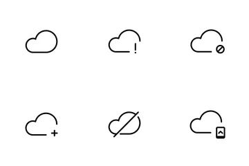 Solución en la nube Paquete de Iconos