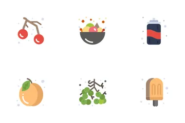 Sommer Essen Trinken Icon Pack