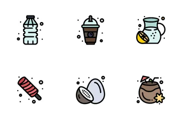 Sommer Essen Trinken Icon Pack