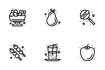 Sommer Essen Trinken Icon Pack