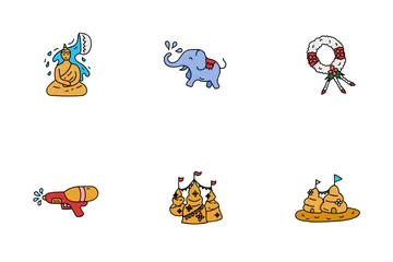 Songkran Festival Thailand Icon Pack