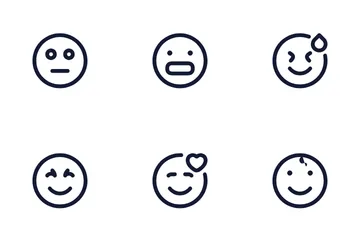 Sonrisa emoji Paquete de Iconos