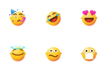 Sonrisas con orejas Paquete de Iconos
