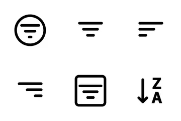 Sort And Filter Icon Pack