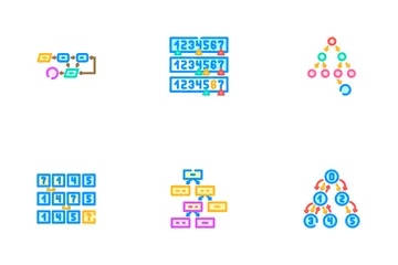 Sorting Algorithm Data Filter Icon Pack