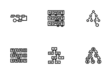 Sorting Algorithm Data Filter Icon Pack
