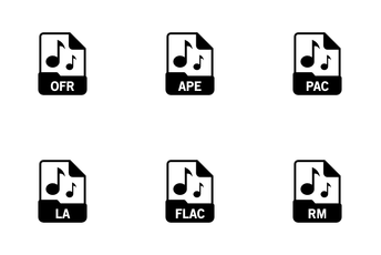 Sound And Music File Format Icon Pack