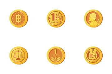 Sovereign Gold Coin Icon Pack