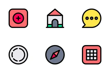 Sozialen Medien Symbolpack