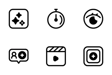 Sozialen Medien Symbolpack