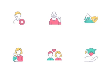 Soziale Teilhabe Icon Pack