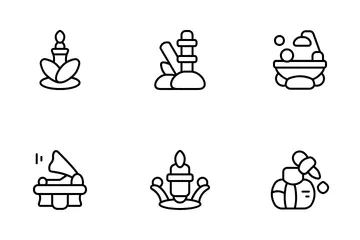 Spa und Entspannung Symbolpack