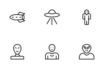 Space And Aircraft Icon Pack