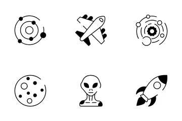 Space And Aircraft Icon Pack