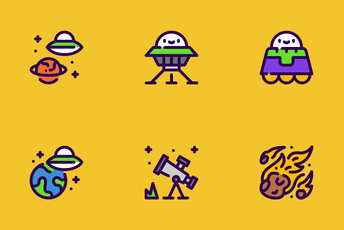 Space And Alien Icon Pack