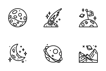 Space And Galaxy Icon Pack