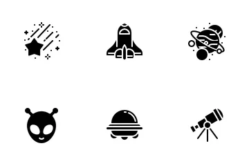 Space Glyph Icon Pack
