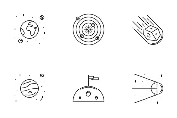 Space Outline Icon Pack