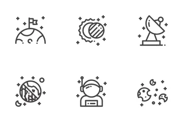Space (Outline) Icon Pack