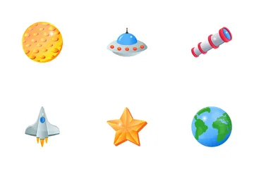 Space, Planet Icon Pack