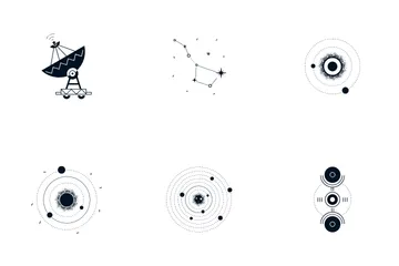 Space Research Icon Pack