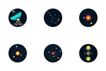 Space Research Icon Pack