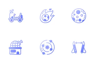 Space Technology Icon Pack