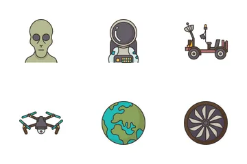 Space Technology Icon Pack