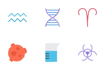 Spaces & Science Flat Icon Pack