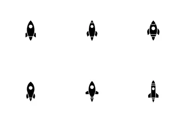 Spaceship Rocket Icon Pack