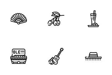 Spain Nation Heritage Icon Pack