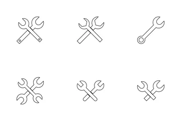 SPANNER LINE Icon Pack