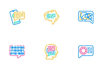 Speak Conversation And Discussion Icon Pack