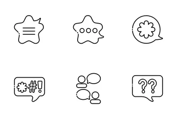 Speech Bubbles Icon Pack